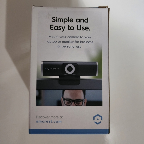 Amcrest 1080P HD Webcam with privacy cover - Black NWT - Picture 3 of 8